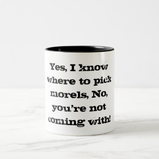 Funny morel hunter's coffee cup