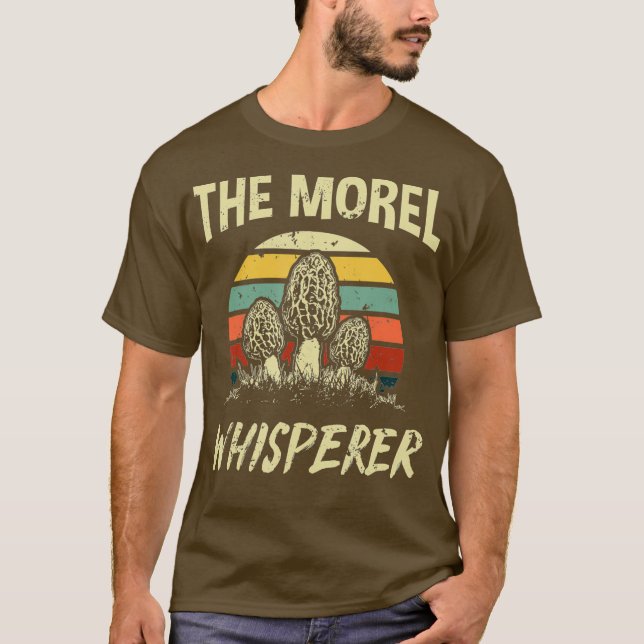 Funny Morel Mushroom Hunter Gift  Foraging T-Shirt (Front)