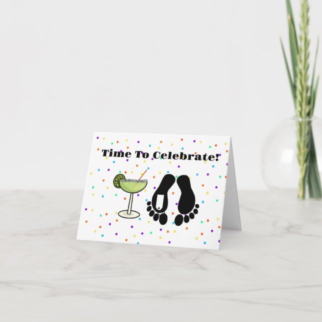 Funny Morgue Toes with Tag Birthday Card (Front)