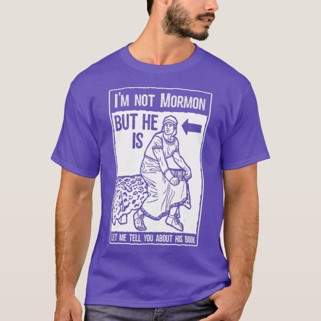 Funny Mormon  LDS Book of Mormon Missionary T-Shirt (Front)