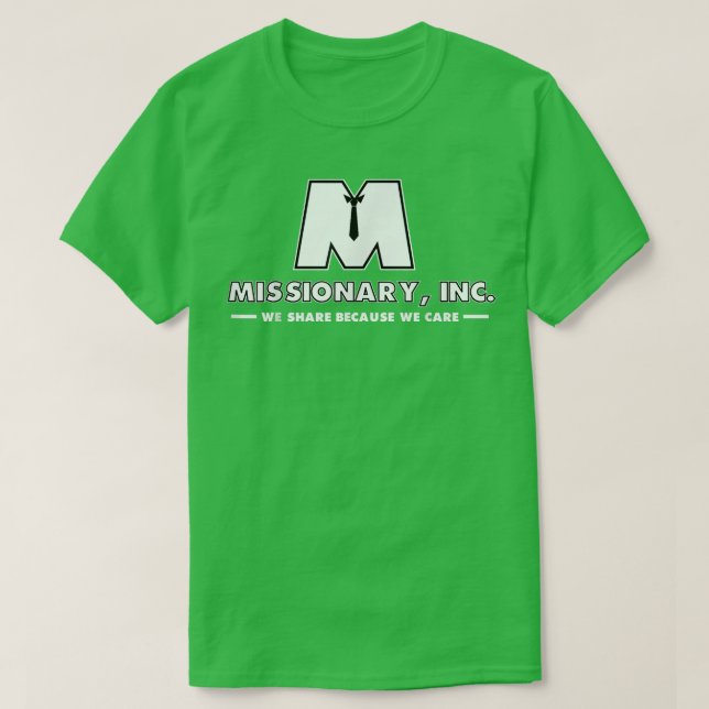 Funny Mormon Missionary Inc  T-Shirt (Design Front)