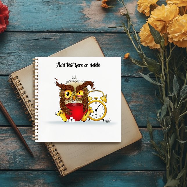 Funny Morning Cranky Owl Notebook (Creator Uploaded)