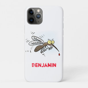 Funny mosquito insect cartoon illustration Case-Mate iPhone case
