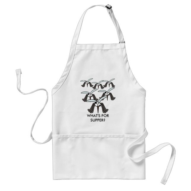 Funny Mosquitoes Flying What's For Supper Standard Apron (Front)