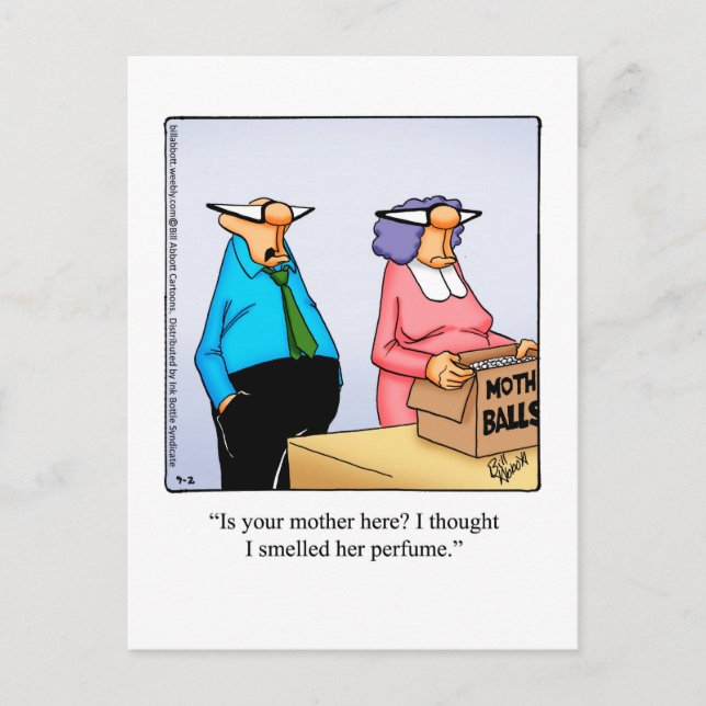 Funny Mother in Law Humour Postcard (Front)