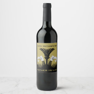 Funny Mother In Law Wine Label