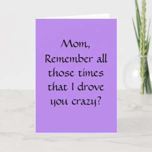 Funny Mother's Day Card