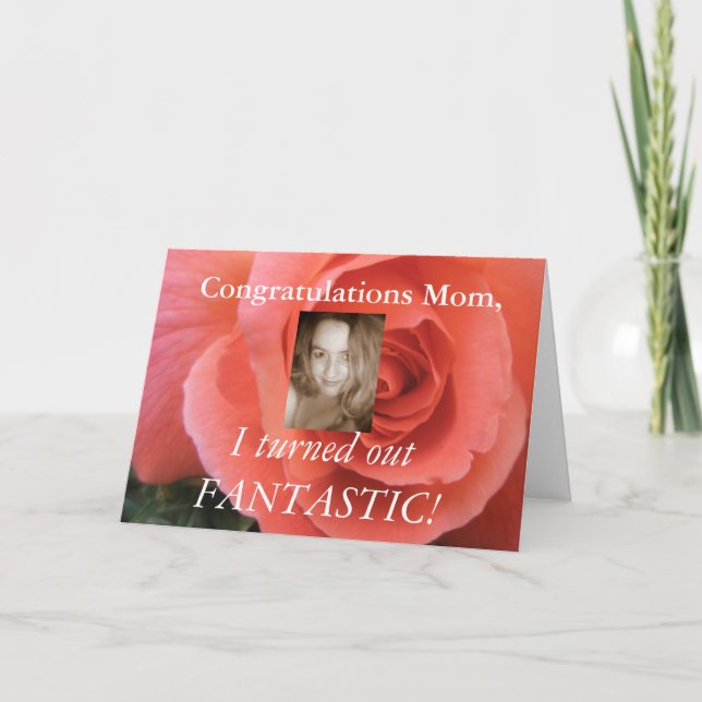 Funny Mothers Day Card - Add your own photo! (Front)