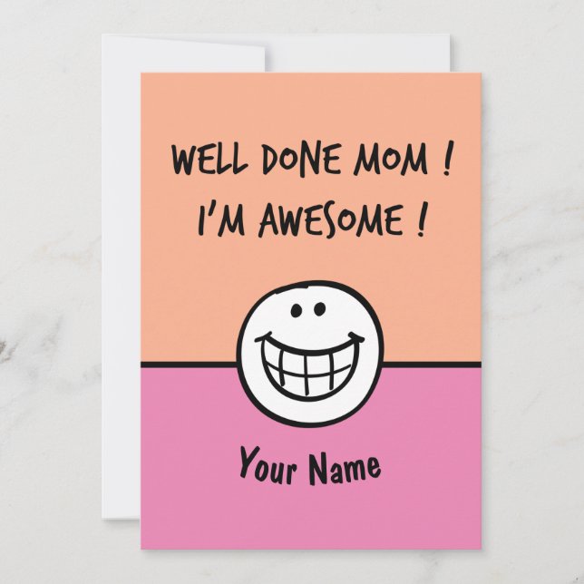 Funny mothers day cards Mummy (Front)