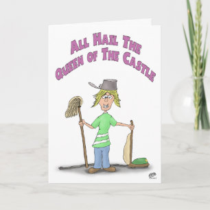 Funny Mothers Day Cards: Queen of the Castle Card