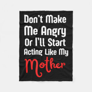 Funny Mother's Day  Fleece Blanket