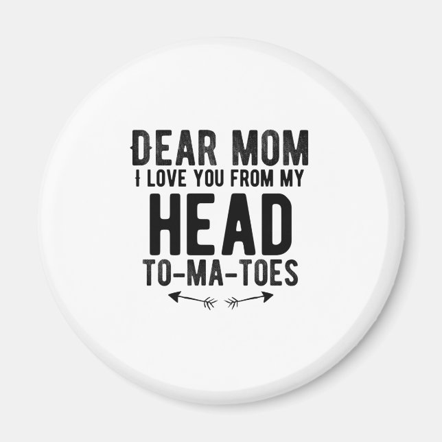 funny mothers day gift for mother mum magnet (Front)