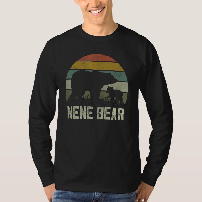Funny Mothers Day Grandma  Cub Kids Nene Bear T-Shirt (Front)