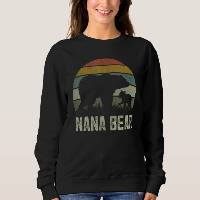 Funny Mothers Day Italian Grandma  Cub Kids Nana B Sweatshirt (Front)