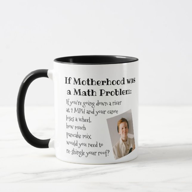 Funny Mother's Day Motherhood Photo Mug (Left)
