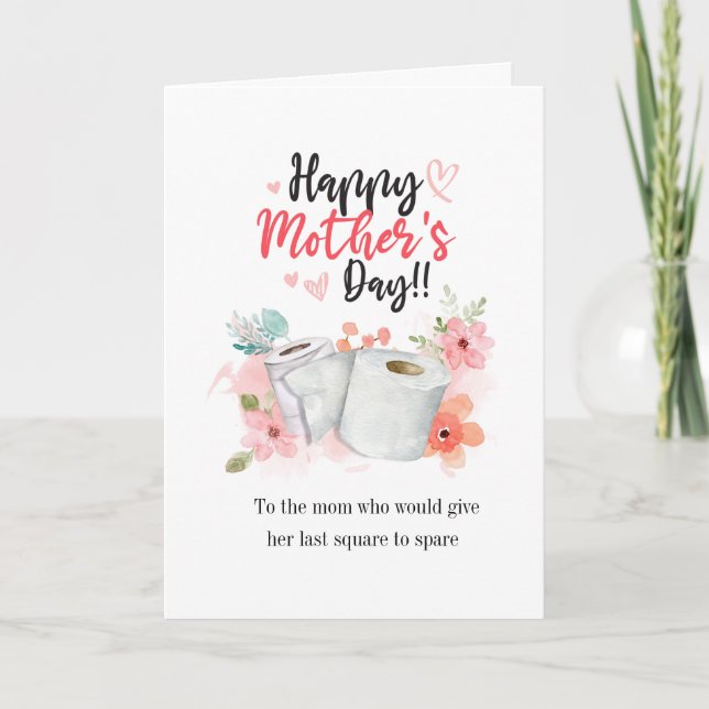 Funny Mothers Day Pandemic Year Personalised Holiday Card (Front)