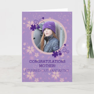 Funny Mother's Day photo gift greeting card