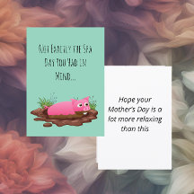 Funny Mother's Day Pig 
