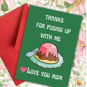 funny Mother's day saying Parents food pun Card