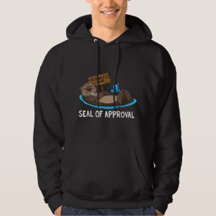 Funny Mothers Day Seal of Approval Otter Mothers D Hoodie