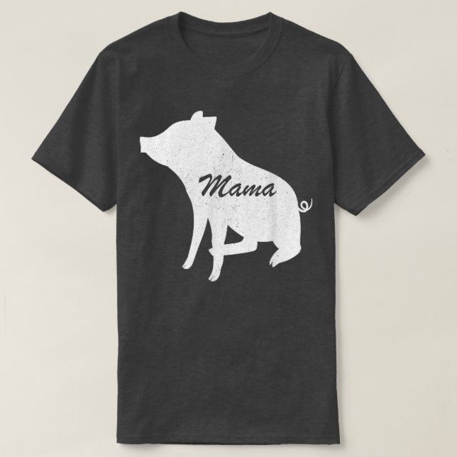 Funny Mothers Day Shirt, mama pig tShirts  (Design Front)