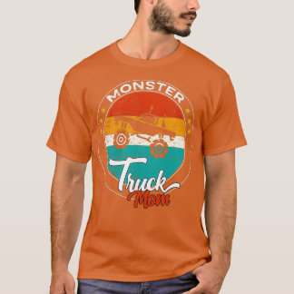 funny motherx27s day Monster Truck Mum Retro Vinta T-Shirt