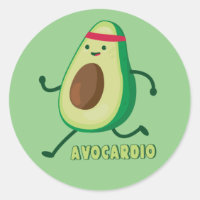 Funny Motivational Avocardio Button