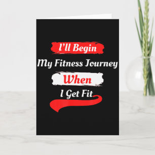 Funny Motivational Fitness Shirts For Women, Men W Card