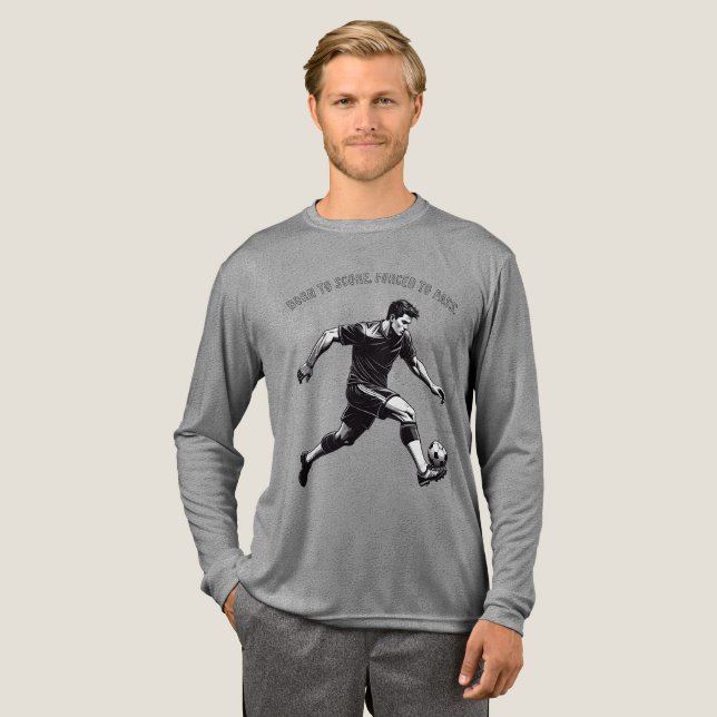 Funny & Motivational Soccer T-Shirt Tri-Blend Shirt (Full Front)