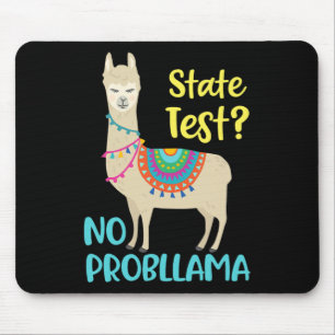 Funny Motivational State Test Day For Students Mouse Pad