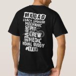 Funny Motocross MX Dad #1 Fan Dirt Bike Coach T-Shirt<br><div class="desc">Funny motocross Father's Day shirt for the motocross or endurocross rider in your family!</div>
