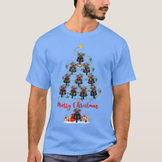 Funny Motorbike Xmas Matching Santa Motorbike Chri T-Shirt