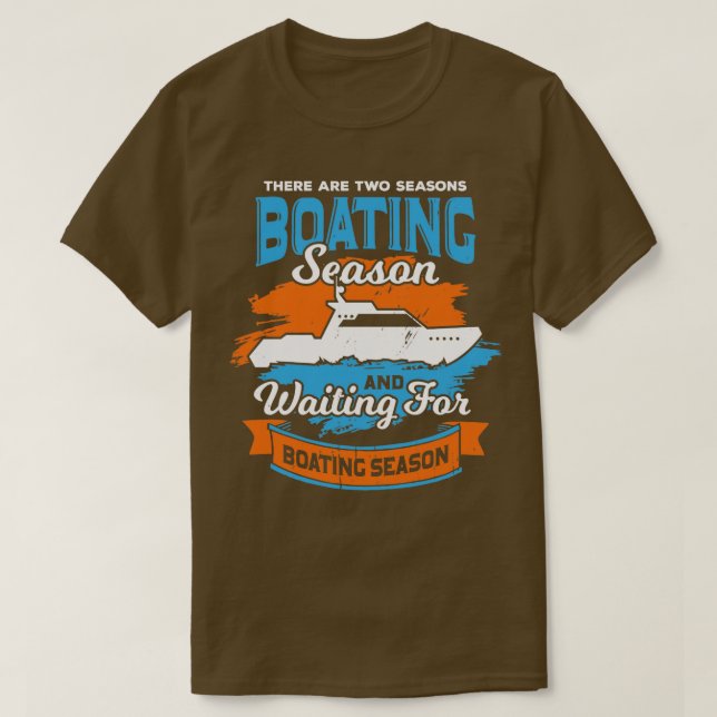 Funny Motorboat Boating Boat Captain Gift  T-Shirt (Design Front)