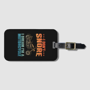 Funny Motorcycle Design For Men Women Motorcycle R Luggage Tag