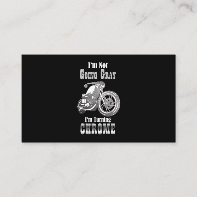 Funny Motorcycle  Im Not Going Grey Im Furning Enclosure Card (Front)