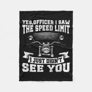 Funny Motorcycle Lover Graphic Women Men Motorbike Fleece Blanket