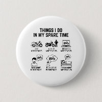Funny Motorcycle Lover Spare Time Biker Life