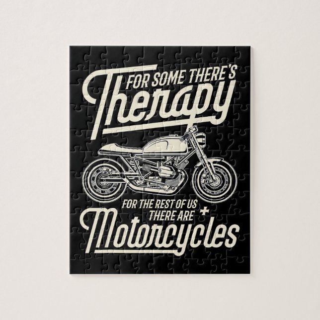 Funny Motorcycle Rider Rapy -  Biker Gift Jigsaw Puzzle (Vertical)
