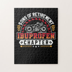 funny motorcycle rider son or arthritis old riders jigsaw puzzle