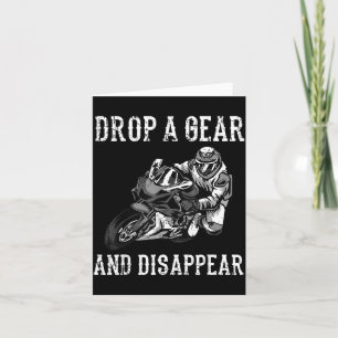Funny Motorcycle Riders Gift For Motorbike Biker Card