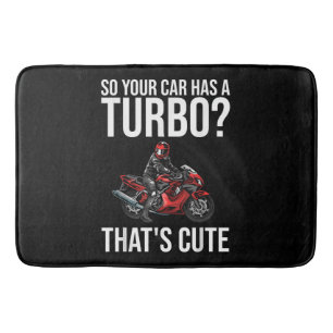 Funny Motorcycle Sportbike Gift Men Women Motorbik Bath Mat
