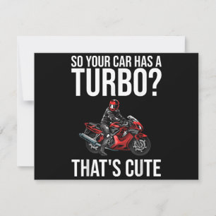 Funny Motorcycle Sportbike Gift Men Women Motorbik Thank You Card