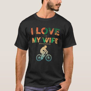 Funny Mountain Bike Art For Men Dad MTB Mountain B T-Shirt