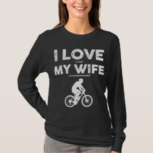 Funny Mountain Bike Design For Men Dad Biking Husb T-Shirt
