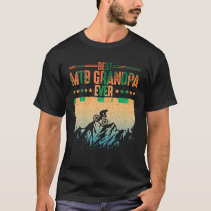 Funny Mountain Bike Design For Men Vintage Biker G T-Shirt