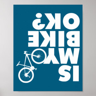 Funny Mountain Bike Poster