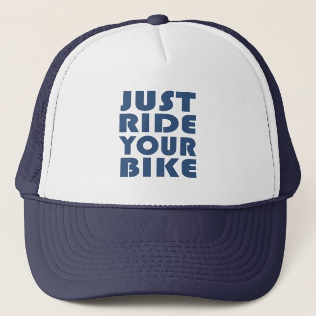 Funny mountain bike quote trucker hat (Front)