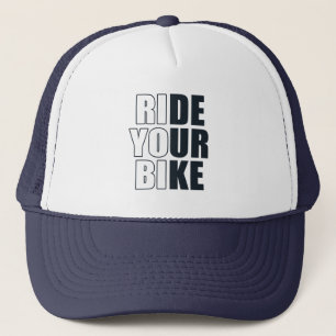 Funny mountain bike quote trucker hat