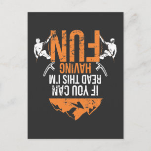 Funny Mountain Climbing Joke Climber Humour Postcard