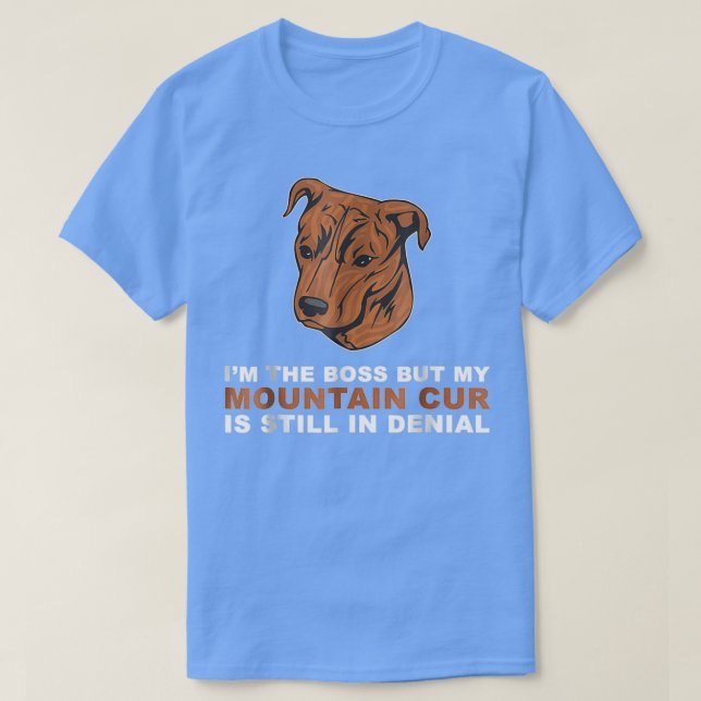 Funny Mountain Cur Dog Gift  T-Shirt (Design Front)